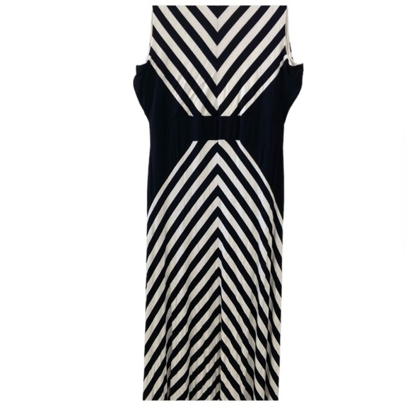 Dana Buchman striped maxi dress size 14 - Picture 1 of 6